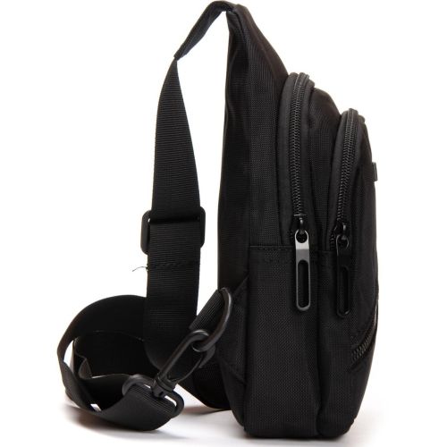 Сумка-слинг мужская Lanpad 82085 24x13x7 см нейлон черный
