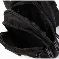 Сумка-слинг мужская Lanpad 82085 24x13x7 см нейлон черный
