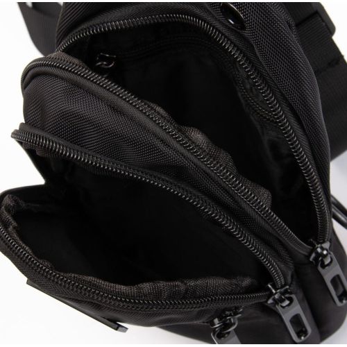 Сумка-слинг мужская Lanpad 82085 24x13x7 см нейлон черный