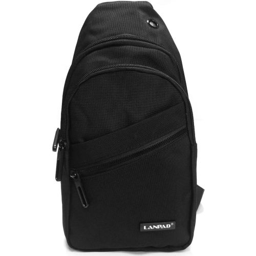 Сумка-слинг мужская Lanpad LAN83029 29x18x10 см нейлон черный