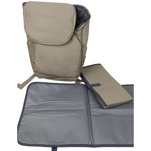 Рюкзак для мам с пеленальными ковриками Live in Style 16 л 40.5x24x19 см полиэстер бежевый