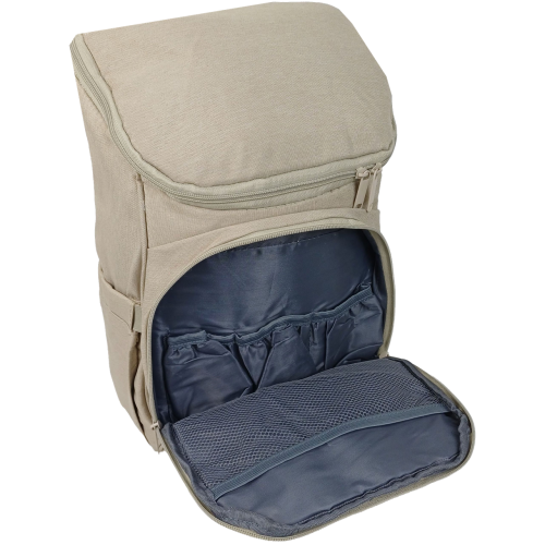 Рюкзак для мам с пеленальными ковриками Live in Style 16 л 40.5x24x19 см полиэстер бежевый