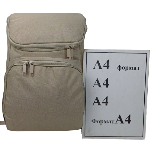 Рюкзак для мам с пеленальными ковриками Live in Style 16 л 40.5x24x19 см полиэстер бежевый