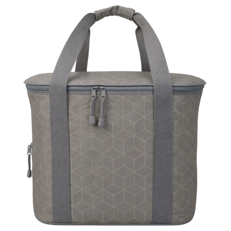 Сумка-холодильник Термосумка легкая Live in style Объем 33 л, размер 47x27.5x30 см, полиэстер, серая