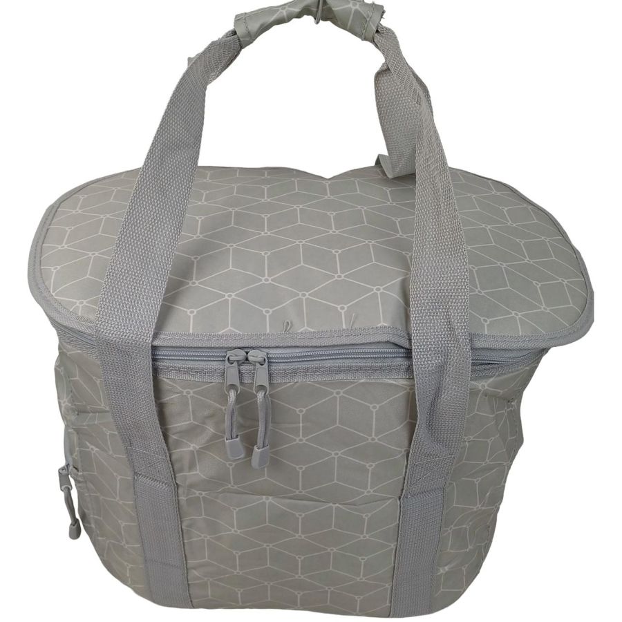 Сумка-холодильник Термосумка легкая Live in style Объем 33 л, размер 47x27.5x30 см, полиэстер, серая
