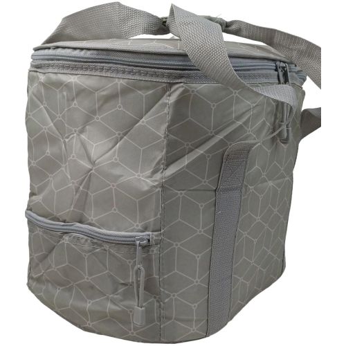 Сумка-холодильник Термосумка легкая Live in style Объем 33 л, размер 47x27.5x30 см, полиэстер, серая