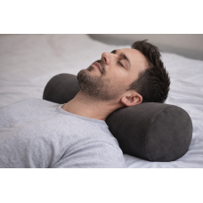 Подушка цилиндр валик Livarno Home пена с эффектом памяти 40 см диаметр 15 см съемный чехол темно-серый