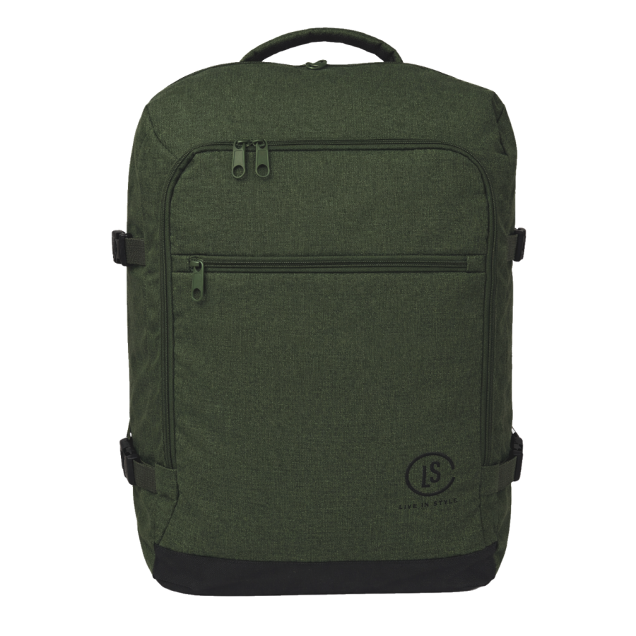 Рюкзак дорожный большой Live in style 40 л 54x35x20 см карман для ноутбука отделение для одежды трансформер хаки