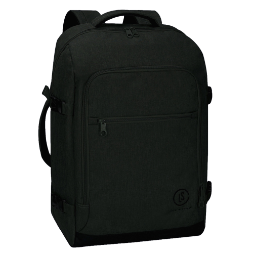 Рюкзак дорожный большой 40 л Live in style, полиэстер, отделение для ноутбука, ручная кладь, темно-серый