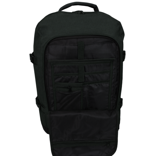 Рюкзак дорожный большой 40 л Live in style, полиэстер, отделение для ноутбука, ручная кладь, темно-серый