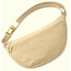 Сумка поясная большая Live in style бежевая 37.5x15x6 см бананка набедренная