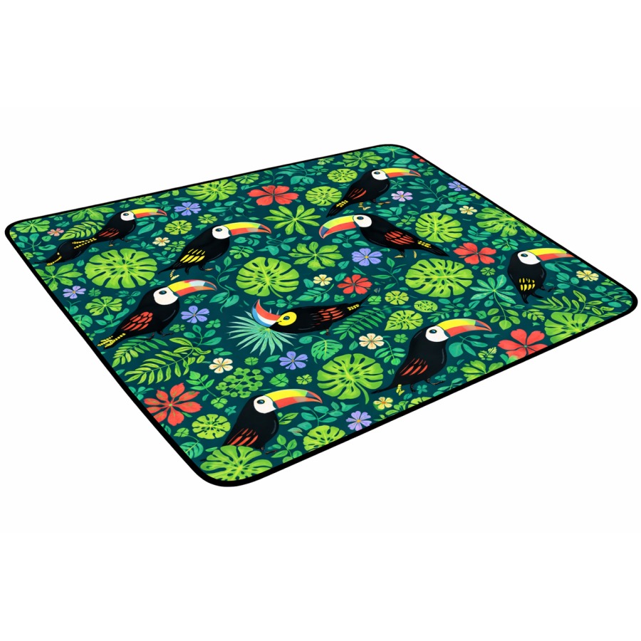Плед складной утепленный для пикника Bolan Home&amp;amp;amp;amp;amp;amp;amp;amp;amp;amp;amp;amp;amp;amp;amp;amp;amp;amp;amp;amp;amp;amp;amp;amp;amp;amp;amp;amp;amp;Design Toucan 130x170 см пляжный коврик флис