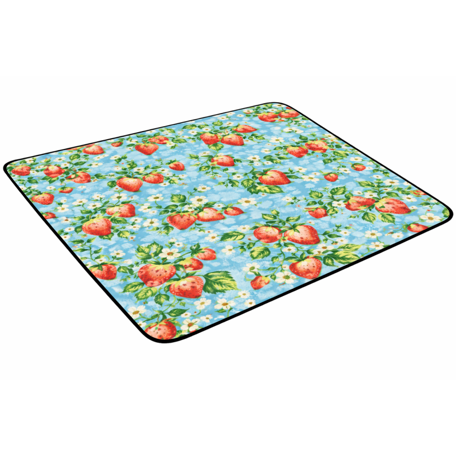 Плед складной утепленный для пикника Bolan Home&amp;amp;amp;amp;amp;amp;amp;amp;amp;amp;amp;amp;amp;amp;amp;amp;amp;amp;amp;amp;amp;amp;amp;amp;amp;amp;amp;amp;amp;Design Strawberry 130x170 см пляжный коврик флис