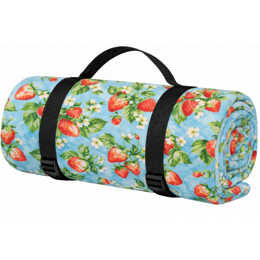 Плед складной утепленный для пикника Bolan Home&amp;amp;amp;amp;amp;amp;amp;amp;amp;amp;amp;amp;amp;amp;amp;amp;amp;amp;amp;amp;amp;amp;amp;amp;amp;amp;amp;amp;amp;Design Strawberry 130x170 см пляжный коврик флис