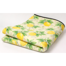 Плед складной утепленный для пикника Bolan Home&Design Lemon 130x170 см пляжный коврик флис