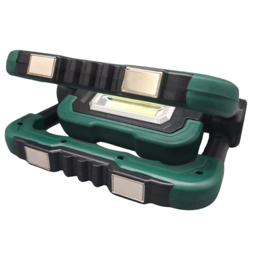 Прожектор аккумуляторный Parkside 2x5 Вт, складной, функция Powerbank, 2 COB светодиода, магнит, подставка, литий-ионный аккумулятор 5 Ач