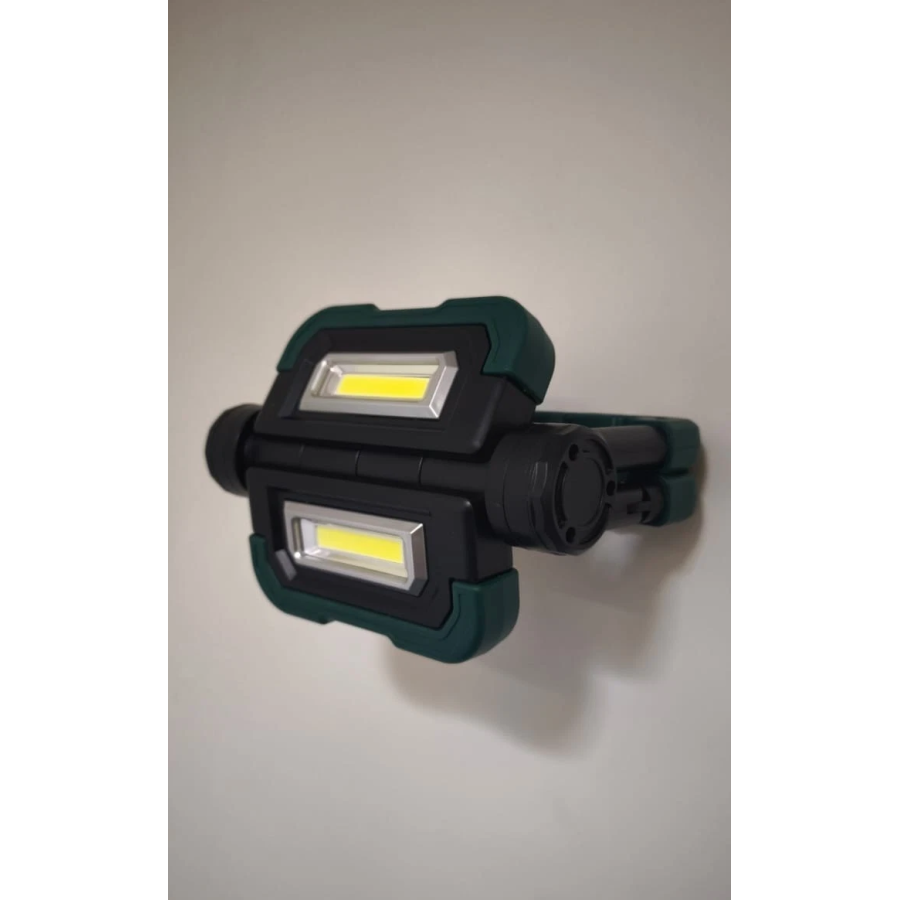 Прожектор аккумуляторный Parkside 2x5 Вт, складной, функция Powerbank, 2 COB светодиода, магнит, подставка, литий-ионный аккумулятор 5 Ач