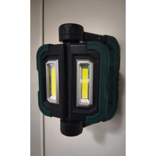 Прожектор аккумуляторный Parkside 2x5 Вт, складной, функция Powerbank, 2 COB светодиода, магнит, подставка, литий-ионный аккумулятор 5 Ач