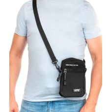 Сумка мужская через плечо Lanpad, нейлон, черная