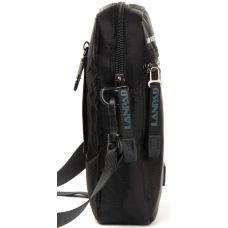 Сумка мужская через плечо Lanpad, нейлон, черная