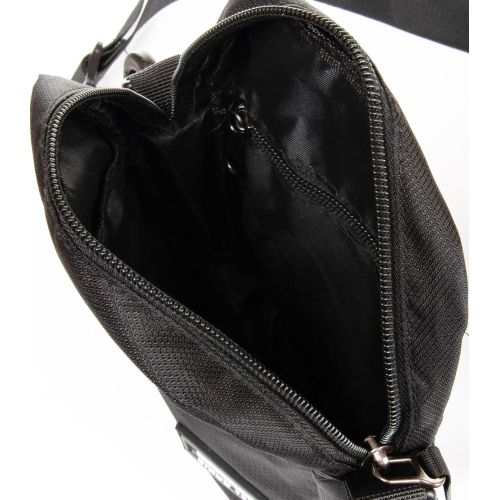 Сумка мужская через плечо Lanpad, нейлон, черная