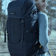 Легкий походный, туристический рюкзак с дождевиком 45L Adventuridge темно-синий