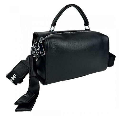 Сумка женская UnaBorsetta Натуральная кожа Черный