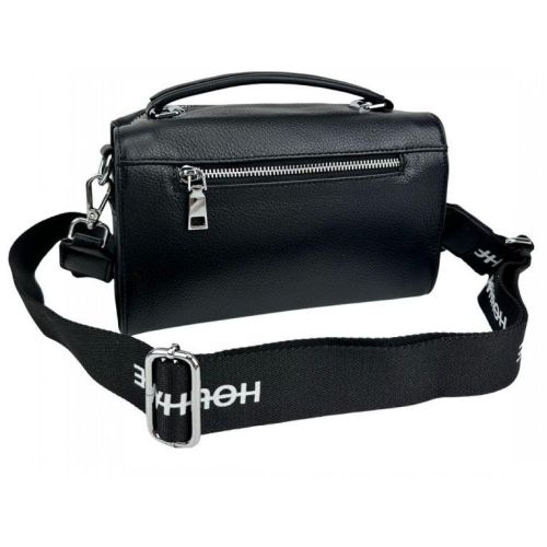 Сумка женская UnaBorsetta Натуральная кожа Черный