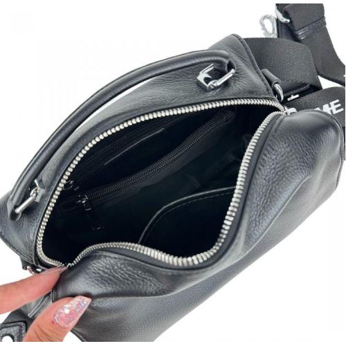 Сумка женская UnaBorsetta Натуральная кожа Черный