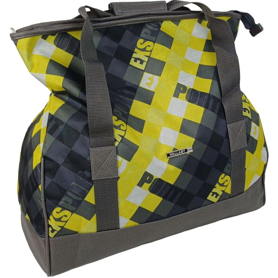 Сумка дорожная саквояж Wallaby 28L полиэстер искусственная кожа Желтый с Черным