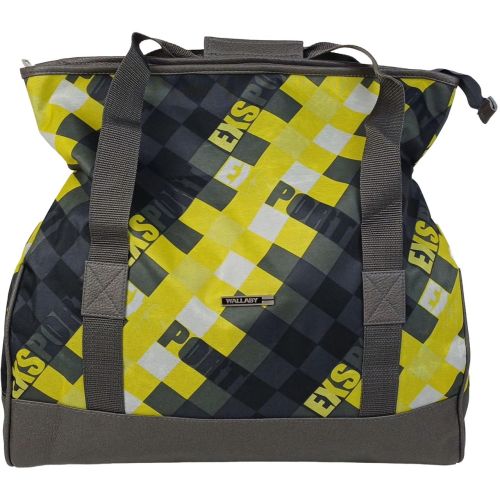 Сумка дорожная саквояж Wallaby 28L полиэстер искусственная кожа Желтый с Черным