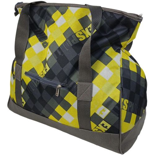 Сумка дорожная саквояж Wallaby 28L полиэстер искусственная кожа Желтый с Черным