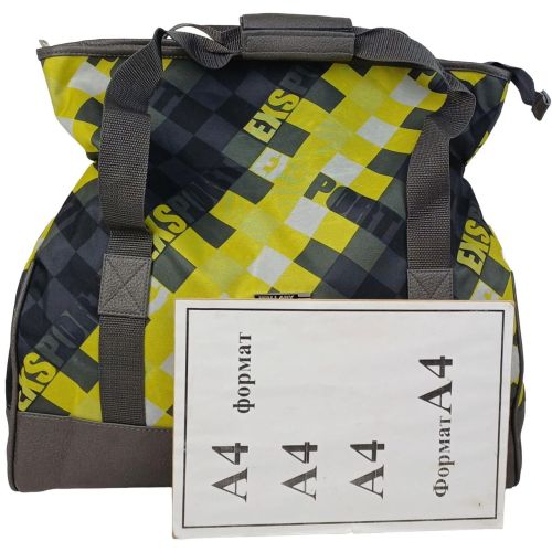 Сумка дорожная саквояж Wallaby 28L полиэстер искусственная кожа Желтый с Черным