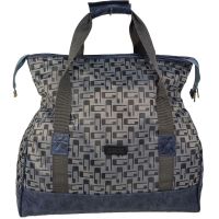 Сумка дорожная саквояж Wallaby 25 л 48х30х20 см Серый с синим