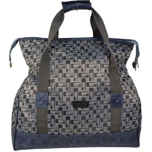 Сумка дорожная саквояж Wallaby 25 л 48х30х20 см Серый с синим