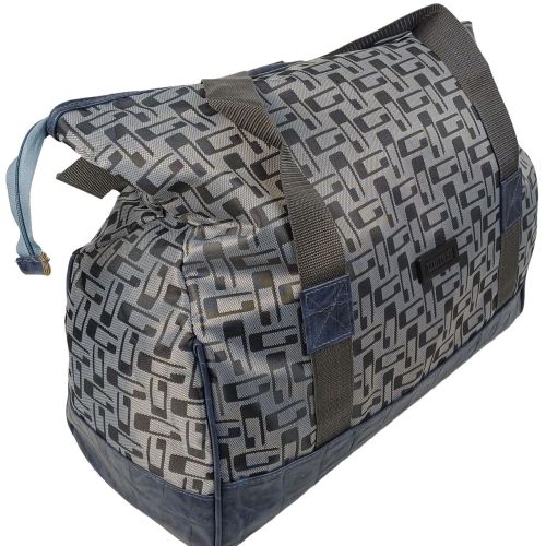 Сумка дорожная саквояж Wallaby 25 л 48х30х20 см Серый с синим