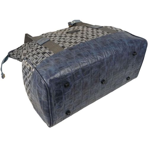 Сумка дорожная саквояж Wallaby 25 л 48х30х20 см Серый с синим