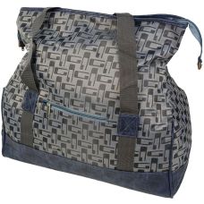 Сумка дорожная саквояж Wallaby 25 л 48х30х20 см Серый с синим