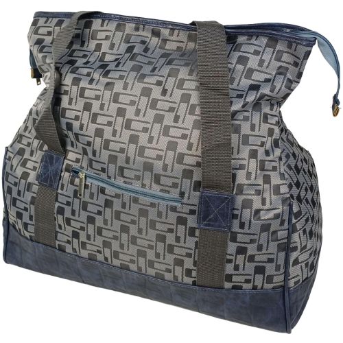 Сумка дорожная саквояж Wallaby 25 л 48х30х20 см Серый с синим