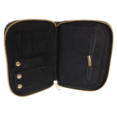 Органайзер для украшений футляр Travel Jewelry Case 16х12,5х2,5 см Черный