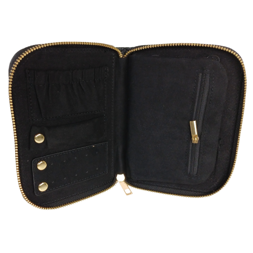 Органайзер для украшений футляр Travel Jewelry Case 16х12,5х2,5 см Черный