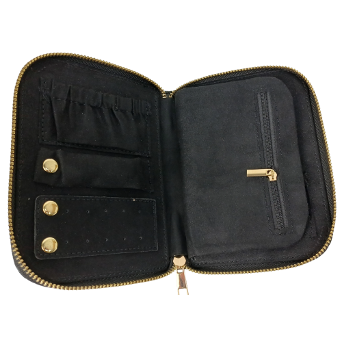 Органайзер для украшений футляр Travel Jewelry Case 16х12,5х2,5 см Черный