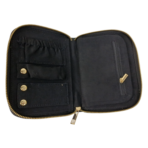 Органайзер для украшений футляр Travel Jewelry Case 16х12,5х2,5 см Черный