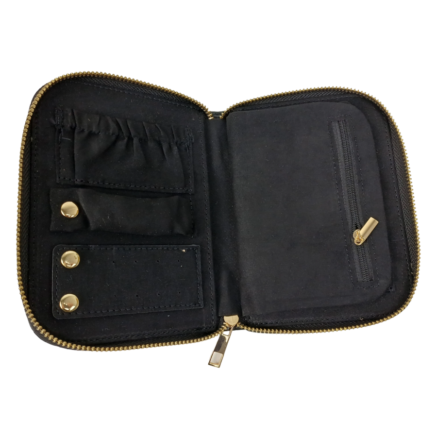 Органайзер для украшений футляр Travel Jewelry Case 16х12,5х2,5 см Черный