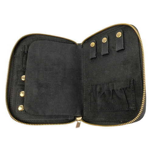 Органайзер для украшений футляр Travel Jewelry Case 16х12,5х2,5 см Черный