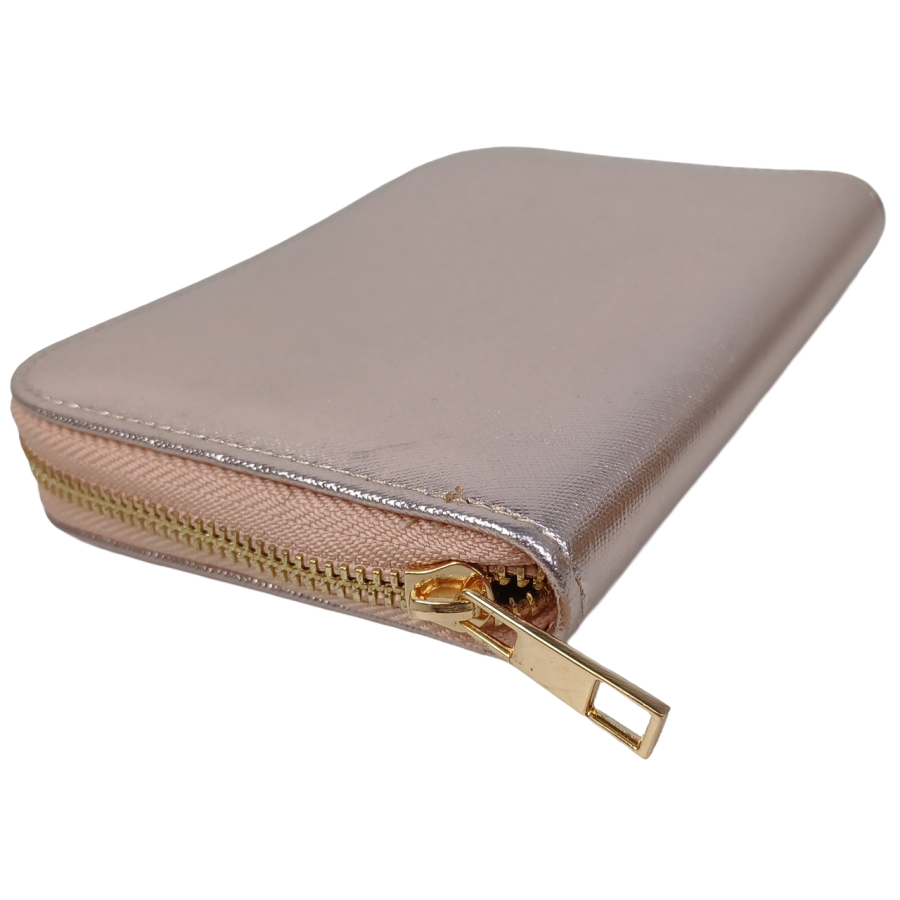 Органайзер для украшений футляр Travel Jewelry Case 16х12,5х2,5 см Розовый перламутр