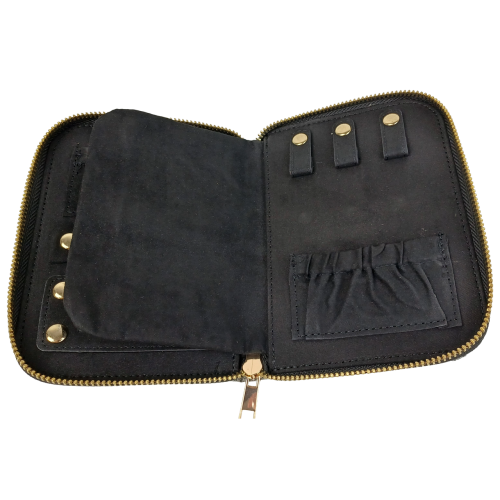 Органайзер для украшений футляр Travel Jewelry Case 16х12,5х2,5 см Серый