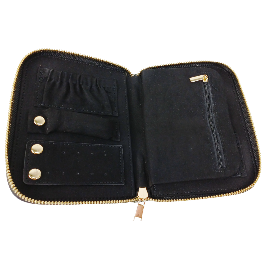 Органайзер для украшений футляр Travel Jewelry Case 16х12,5х2,5 см Серый