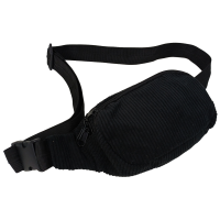 Вельветовая поясная сумка, бананка, набедренная сумка LS черная