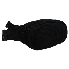 Вельветовая поясная сумка, бананка, набедренная сумка LS черная